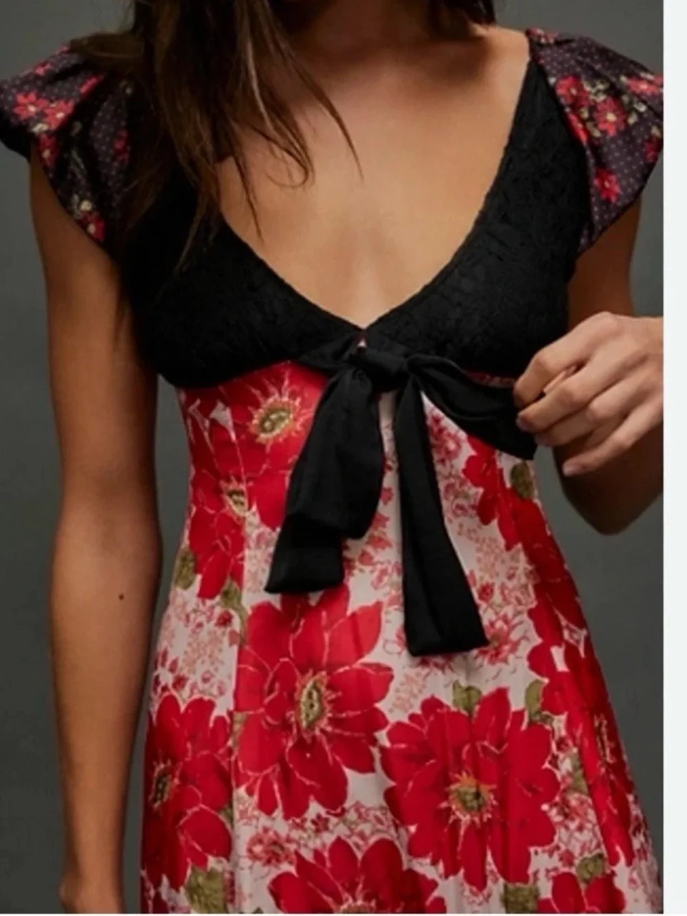 Free People Aurora Mini Dress Black size small EUC - Picture 2 of 8